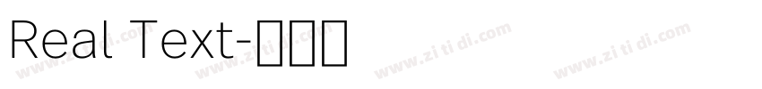 Real Text字体转换